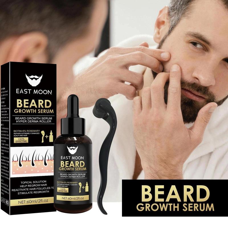 Beard Care Kit, 1 2 Sets Beard Hair Care Product, Beard Care Oil, Nourishes and Strengthens Beard, Beard Care Product for Men