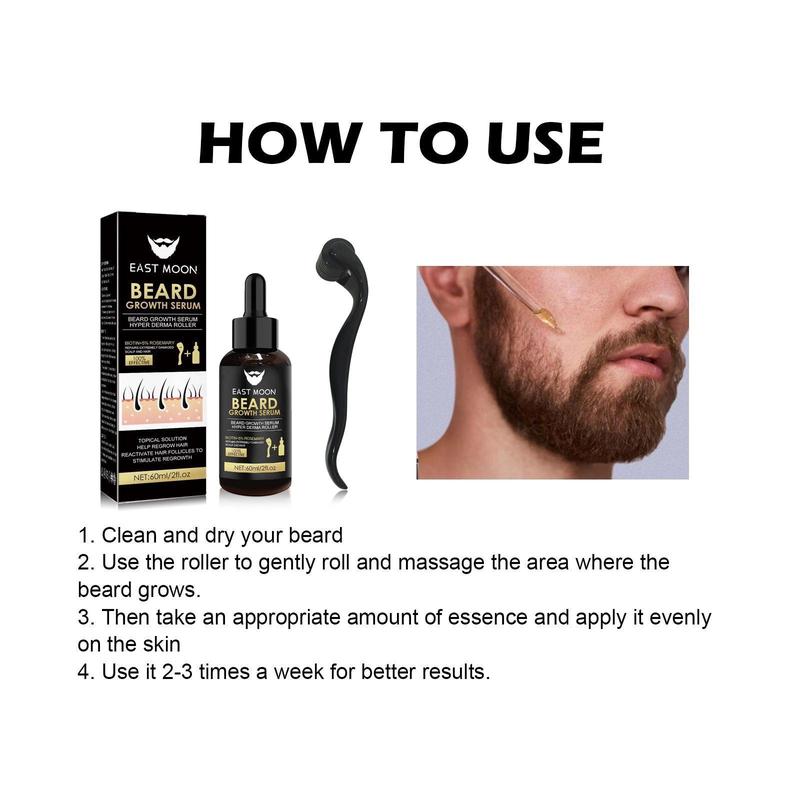 Beard Care Kit, 1 2 Sets Beard Hair Care Product, Beard Care Oil, Nourishes and Strengthens Beard, Beard Care Product for Men