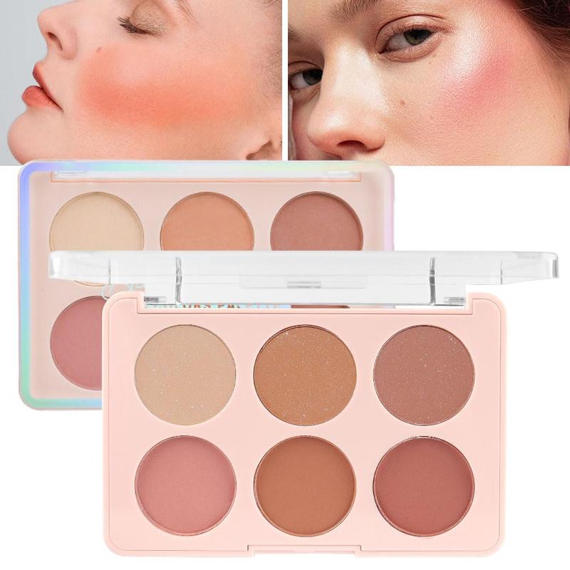 6 Colors Face Contour and Highlight Palette Face Contouring Makeup Kit for Beginners Cream Contour Palette for Mature Skin Cream Foundation Concealer Bronzer Powder Highlighter Makeup Palette