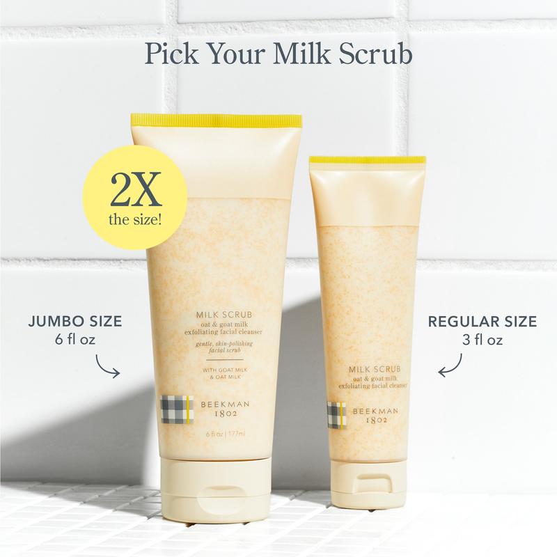 Milk Scrub Oat + Goat Milk Exfoliating Facial Cleanser