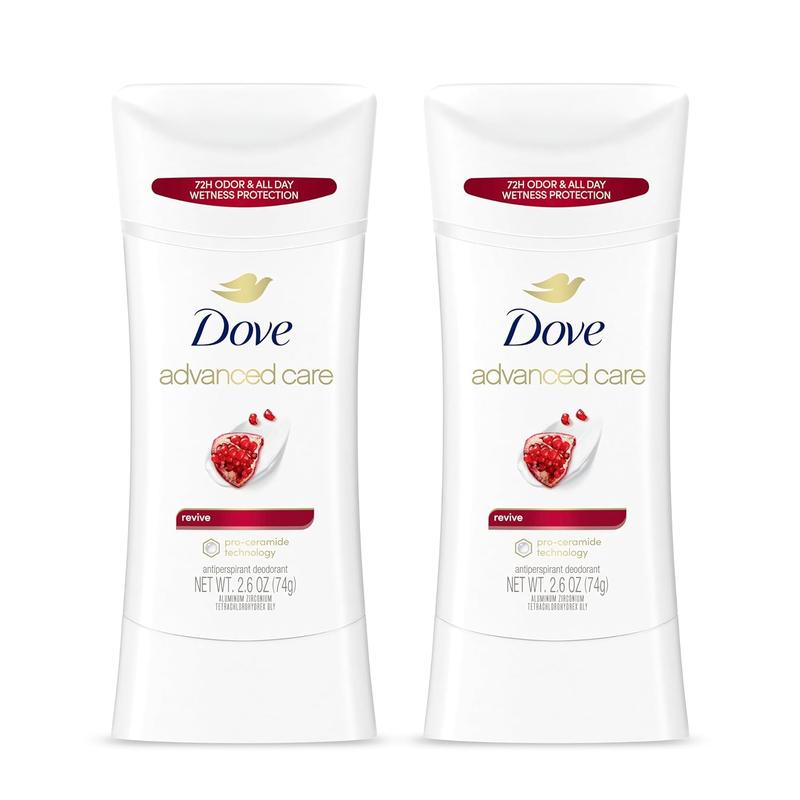 Dove Advanced Care Antiperspirant Deodorant Stick for Women Revive for 48 Hour Protection And Soft And Comfortable Underarms 2.6 oz, 2 Count