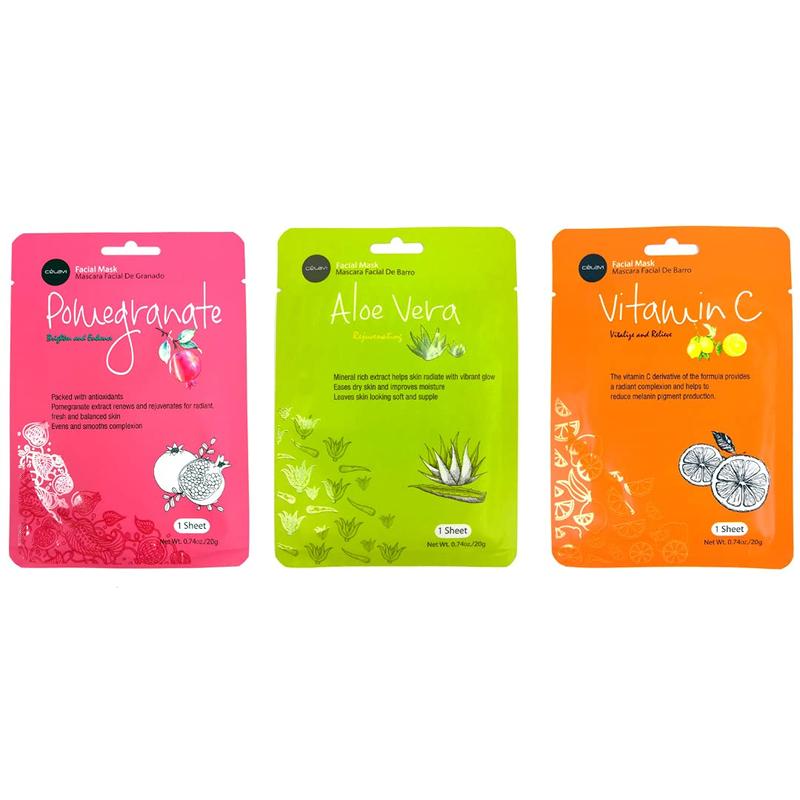 12-Packs Facial Sheet Face Mask Variety Set Classic Authentic Moisturizing Skincare Hydrate Aloe Vera Comfort Skin Repair Hydrating Moisturizer