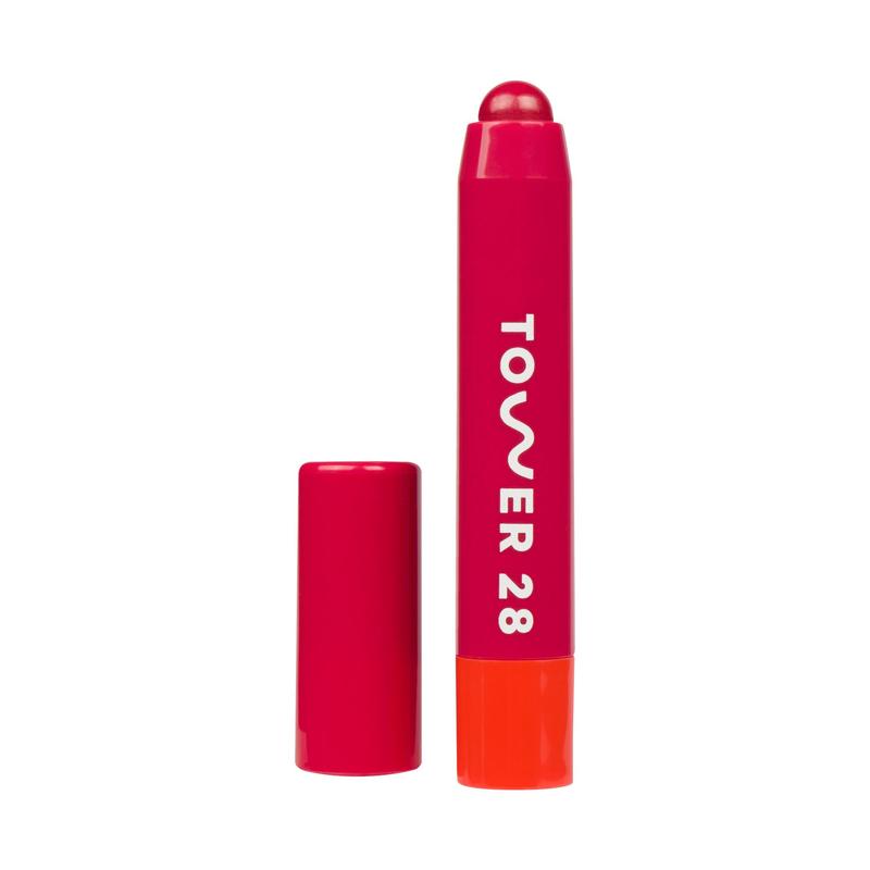 Tower 28 JuiceBalm Tinted Lip Balm - Hydrating Lip Butter with Shea Butter and Marula Oil - Clean, Cruelty Free Vegan Skincare Dewy