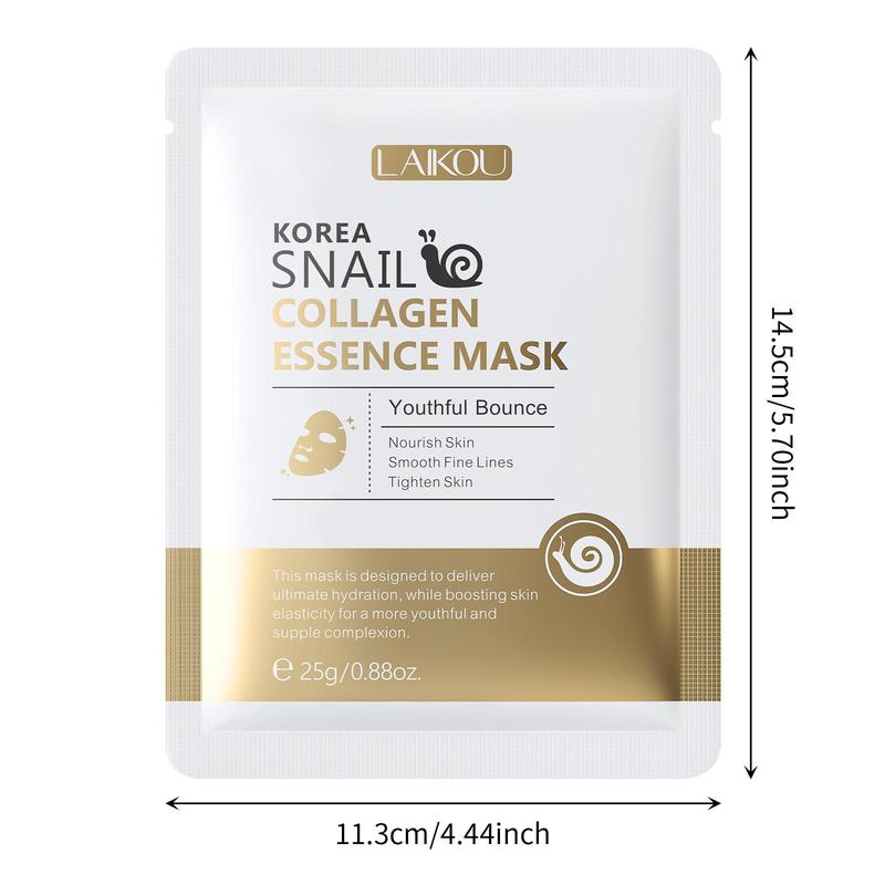 Snail Collagen Skin Care Kit, 1 Set Facial Cleanser & Toner & Serum & Eye Cream & Essence Cream & Mask & Tools, Moisturizing Skin Care Kit for Women, Skincare Products