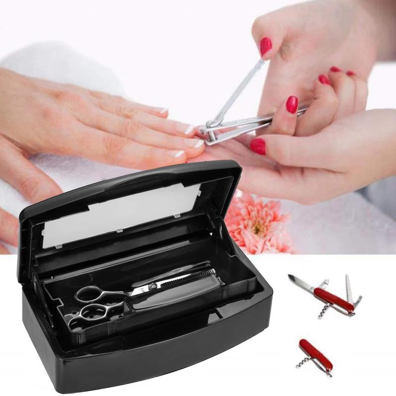 Nail Art Tool Cleaning Filter, Nail Art Tool Disinfection Box, Professional Tweezers Sterilization Tray, Manicure & Pedicure Tools