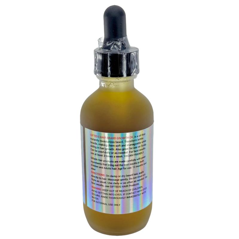 Gifted Cosmetics DOUEE Beard Growth Oil with Rosemary Oil and Jamaican Black Castor Oil for Anti-Itch Hair Care and Growth