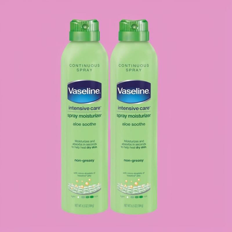 Vaseline Intensive Care Spray Moisturizer, Aloe Soothe Spray Lotion Moisturizer for Dry Skin with Micro-6.5 Oz Body Care Comfort