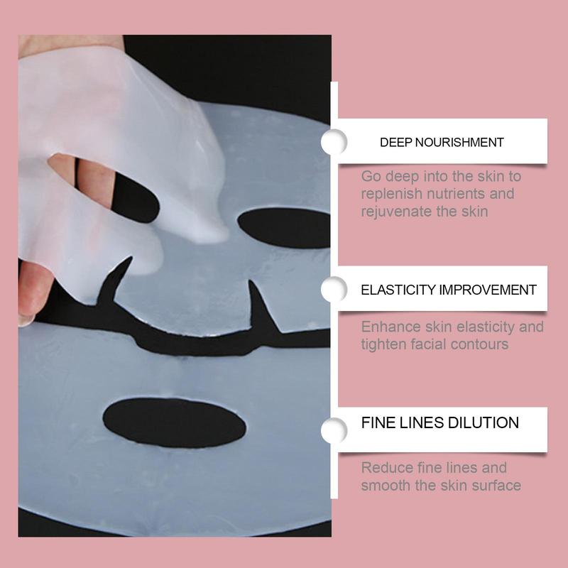 Collagen Facial Mask, 4 Counts box Moisturizing Facial Mask, Hydrating Facial Sheet Mask for Women, Skin Care Product