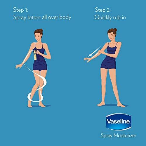 Vaseline Intensive Care Spray Moisturizer, Aloe Soothe Spray Lotion Moisturizer for Dry Skin with Micro-6.5 Oz Body Care Comfort