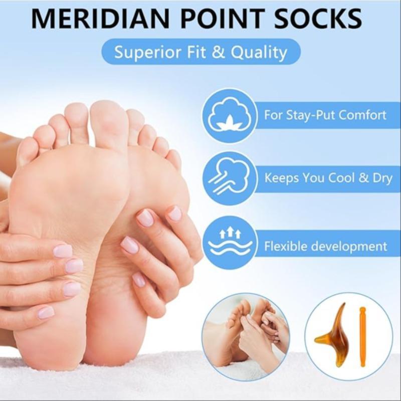 Foot Massage Socks & Trigger Point Massage Tool, Foot Reflexology Socks & Massage Tool, Manual Massage Tool for Home & Spa, Body Care Products, Christmas Gift