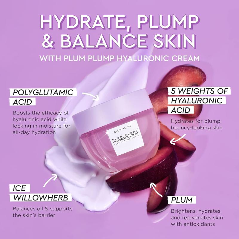 Glow Recipe Plum Plump Hyaluronic Acid Moisturizer - Hydrating, Firming & Plumping for Dry Skin - Korean Skin Care (20ml)