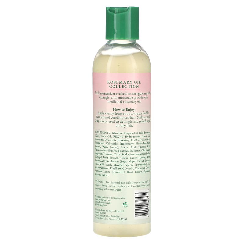 Camille Rose Strengthening Leave-In Conditioner, Rosemary Oil, 8 fl oz (236 ml)