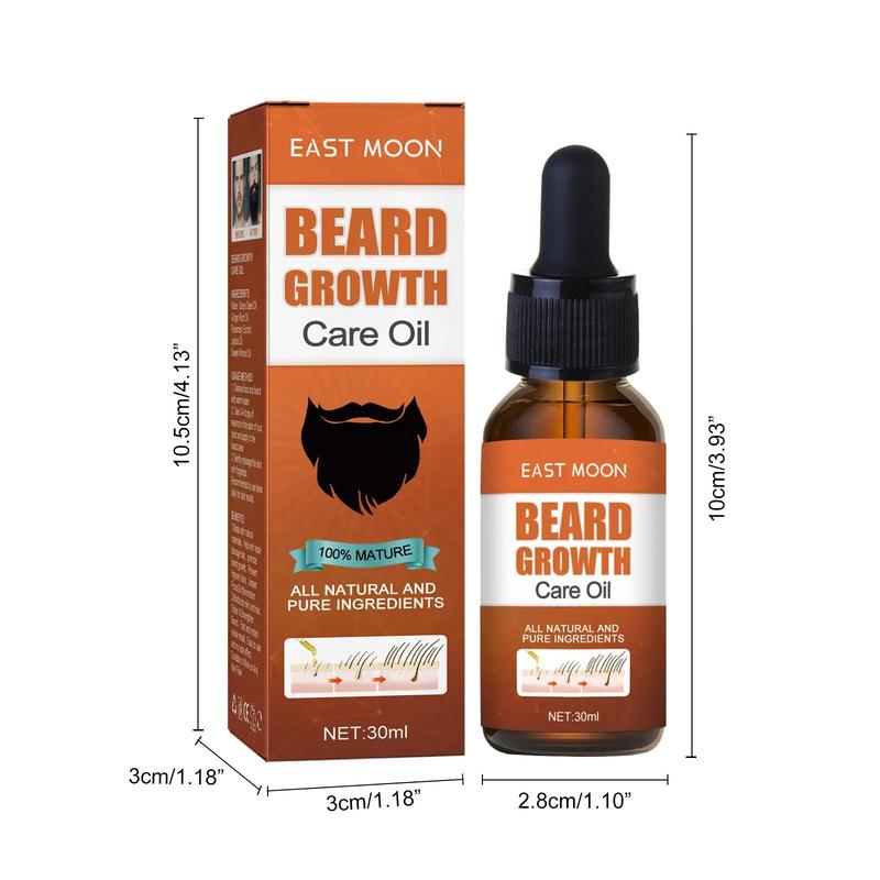 Natural Beard Thickening Essential Oil, Smoothing Beard Hair Care Essence, Beauty & Personal Hair Care & Styling Product for Men