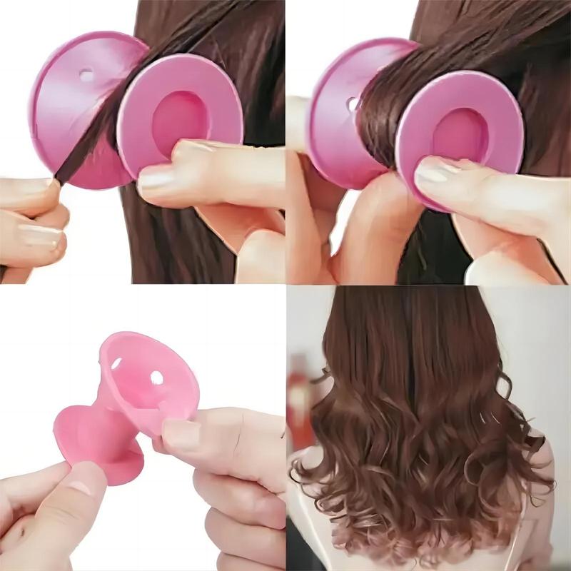 Heatless Hair Roller, 30pcs Silicone Hair Curler with Storage Bag, Hair Styling Tool for Women