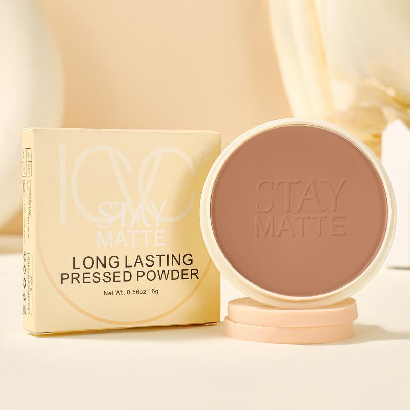 Long-lasting Oil Control Pressed Powder, Makeup Setting Powder, Face Makeup Accessories, Cosmetics, Smooths Skin & Completes Makeup, Suitable for All Skins