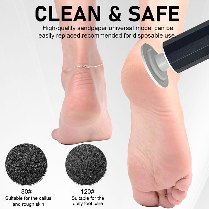 Summer Portable Electric Foot File and nail polishers, Gentle Adjustable Rotatable Electronic Foot Dead Skin Remover nail polishers, Callus Remover Tool for Home & Nail Salon, Personal Care Accessories, Christmas Gift, Corn Remover for Feet