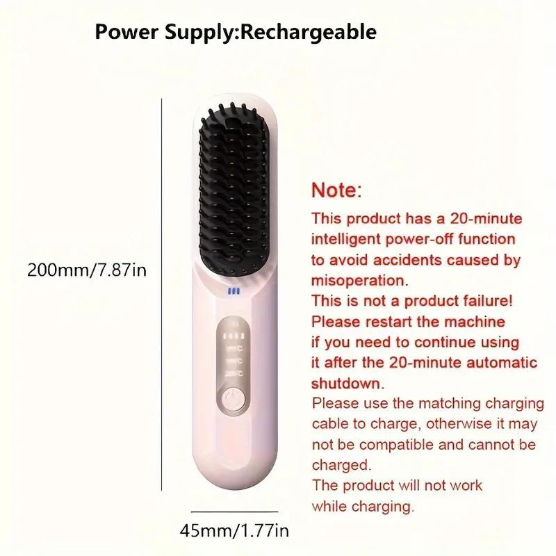 Portable Hair Straightening Comb, Multi-purpose Straightening Comb for Travel, Mini Hot Comb, Hair Styling Tool for Women and Men, Christmas Gift