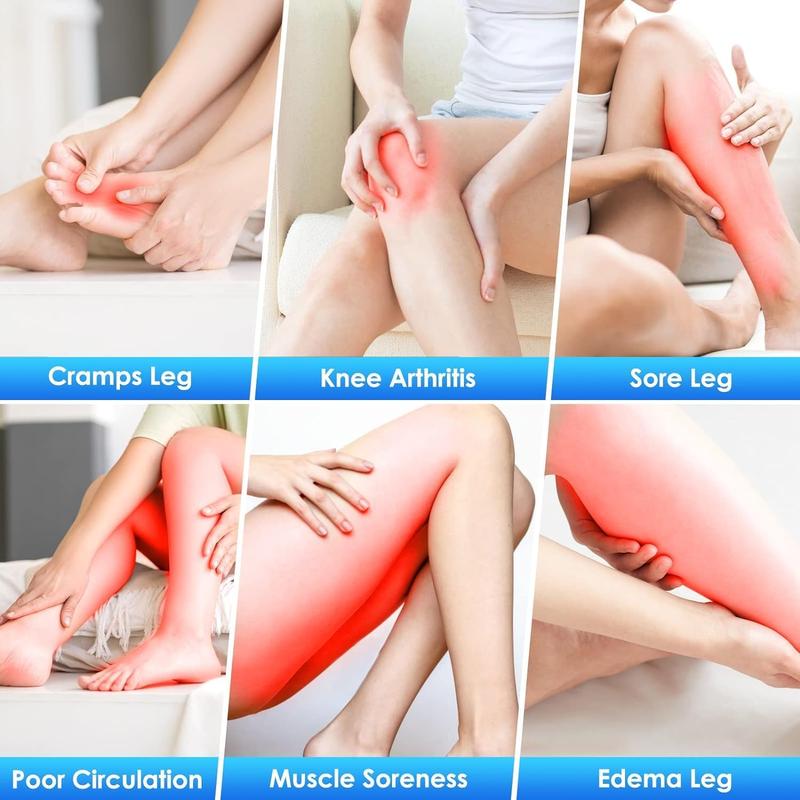 TOLOCO Leg Massagers: Perfect Celebration Gift with 6 Massage Modes and 3 Vibration Settings for Soothing and Rejuvenating Tired Legs