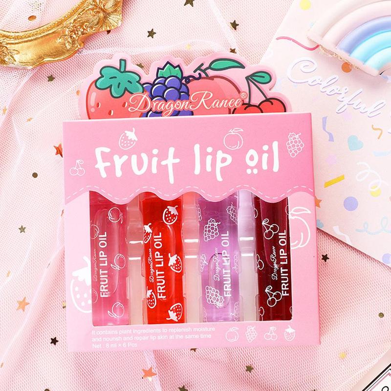 Moisturizing Lip Oil, Rolling Ball Design Lip Moisturizer, Hydrating Lip Balm, Lip Care Product for Women & Girls