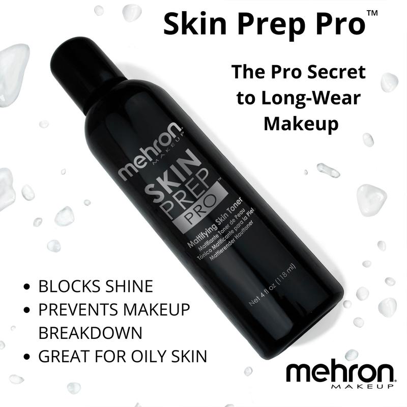 Mehron Skin Prep Pro - Pre Makeup Toner and Moisture Blocker