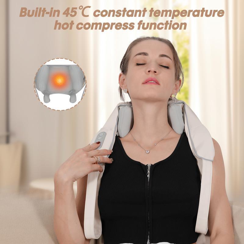 The sixth generation shoulder and neck massager features a wireless back design and a trapezius waist, making it an ideal gift for warmth and comfort