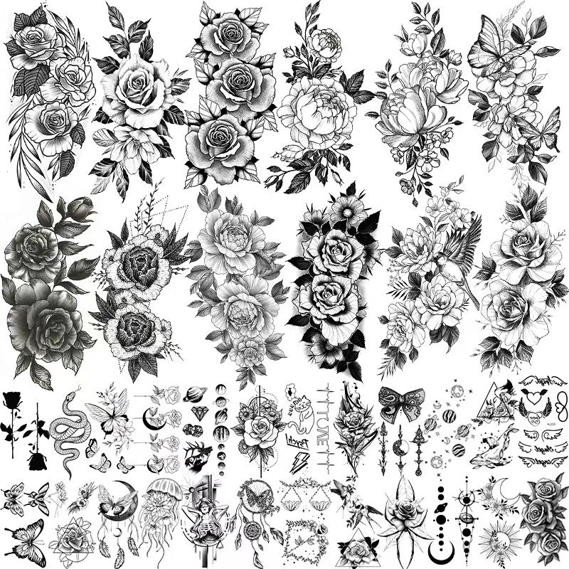 Realistic Fake Tattoos Sticker, 36pcsLong Lasting Body Art TemporaryTattoo Sticker, Fake Tattoo PasteBody Art Tattoo Sticker, Fake Tattoosfor Men Women