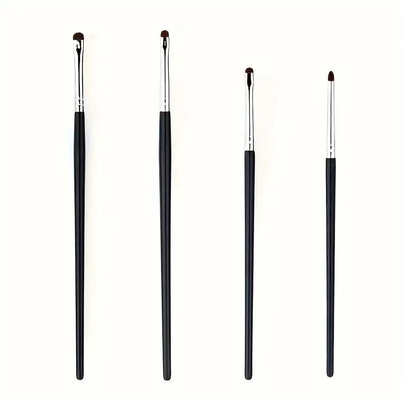 Professional Makeup Brush Set, 4 Counts set Small Head Detail Brush for Christmas Gift, Eye Makeup Brush, Professional Makeup Tools for Women