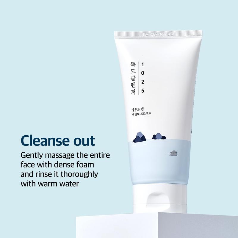 ROUND LAB 1025 Dokdo Cleanser 150ml   Moisturizing, Cleansing, Gentle, Bubbly Foam Cleanser (150ml)