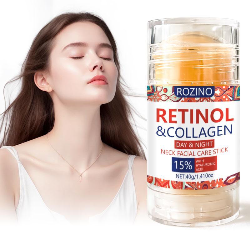 Retinol & Collagen Neck Care Stick, Nourishing Neck Cream, Deep Moisturizing Care Product for Women & Men Dry and Sensitive Skin