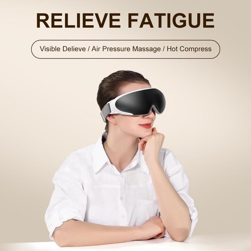 Black Friday Deal Eye Massager Visualization Heated Eye Mask Relaxing Facial Massager, Eye Conditioner for Migraine Relief Vibrating Massager for Relaxing Eyes Great Gift!