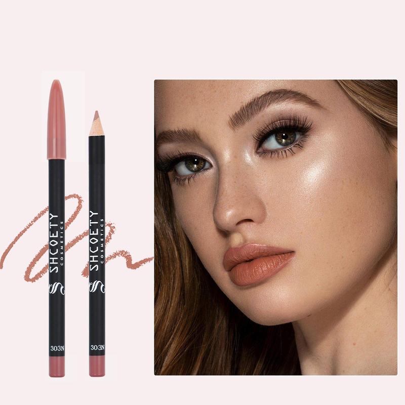 Long Lasting Lip Liner, 1 Count Waterproof Lip Liner, Easy Coloring Lip Liner Pen, Moisturizing Matt Finish Lip Liner