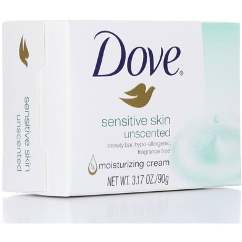 Dove Bar Soap for Sensitive Skin 3.75 Oz (Pack of 2) Unilever