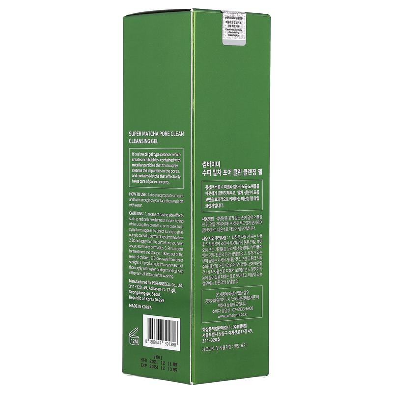 SOME BY MI Super Matcha Pore Clean Cleansing Gel, 3.38 fl oz (100 ml)