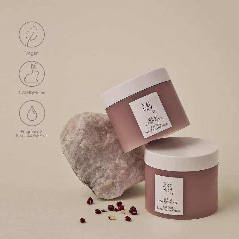 [Beauty of Joseon] Red Bean Refreshing Pore Mask 140ml, Vegan Facial Washoff Mask, Korean Skincare, Skin Radiance Care, Pore Care, beenl Facial Mask, Nourishing and Recharging, Viral Mask