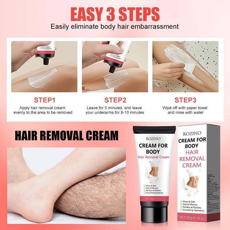 Peach Flavor Hair Removal Cream, Gentle & Moisturizing Hair Removal Cream for Face & Body, Painless & Mild Hair Removal Lotion for Women & Men