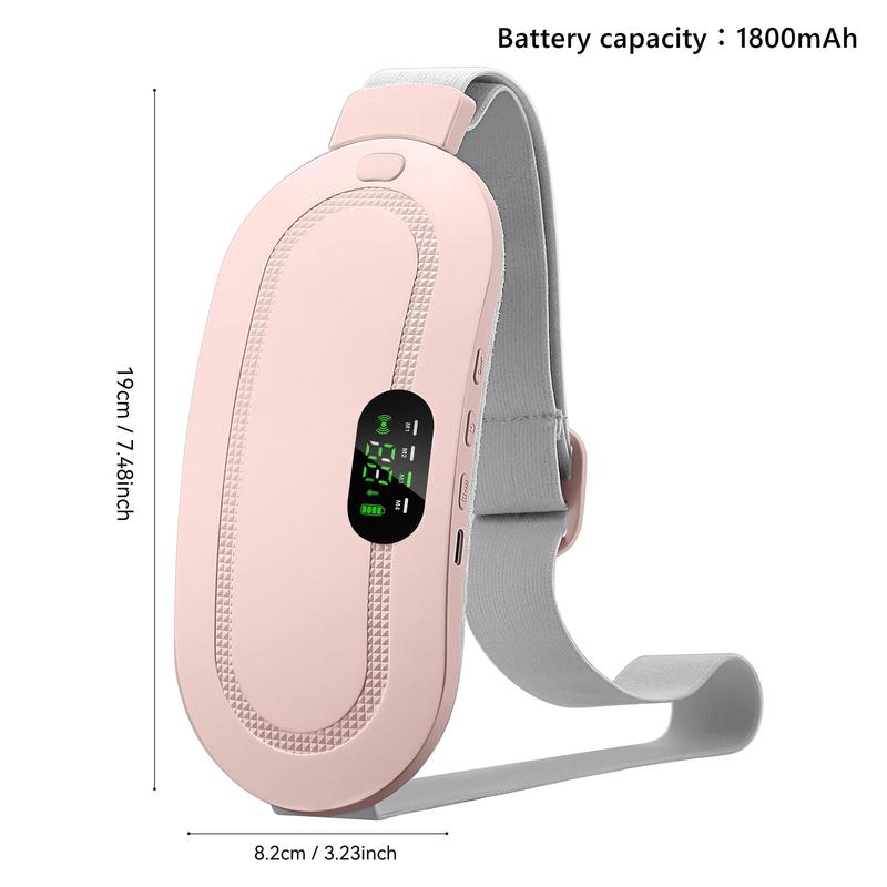 Portable Smart Heating Vibration Waist Belt, 4 Massage Modes Comfort Waist Belt, Adjustable Temperature Heating Uterus Care Warmer Belt, Personal Body Care Product, Electric Massager