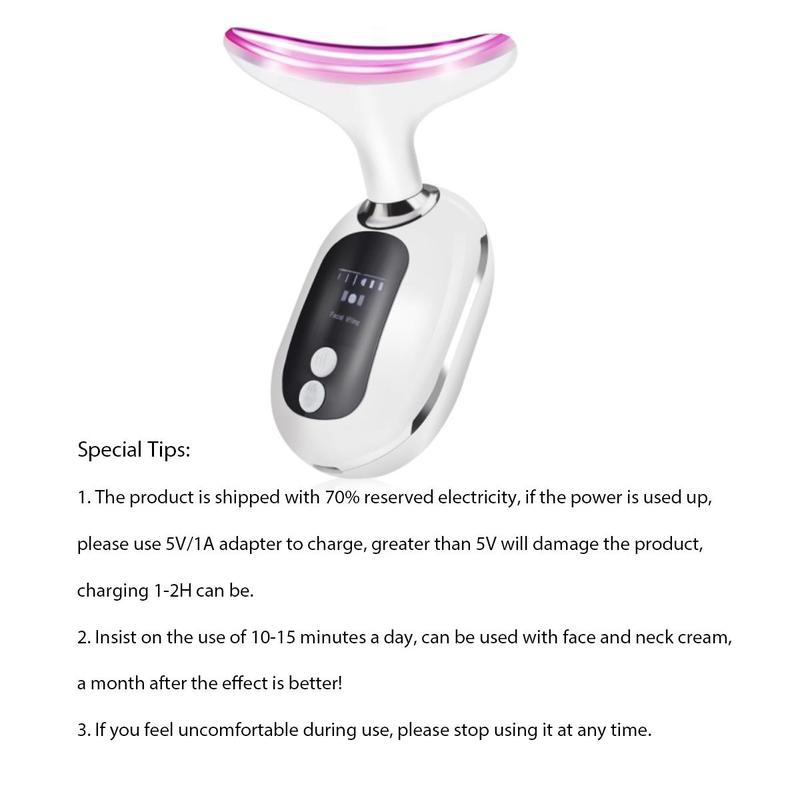 Neck Face Massaging Machine, 4-speed Adjustable Massager, Comfort Beauty & Personal Care Gift for Women & Men, Beauty Instrument