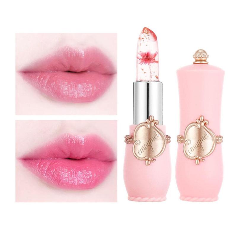 Flower Design Temperature Color Changing Lipstick, Hydrating Glossy Lip Glaze Stick, Plumping Lip Oil Lip Stick for All Occasions Makeup, Girls and Women, Lip Makeup, Makeup Products, Christmas, Christmas Gift