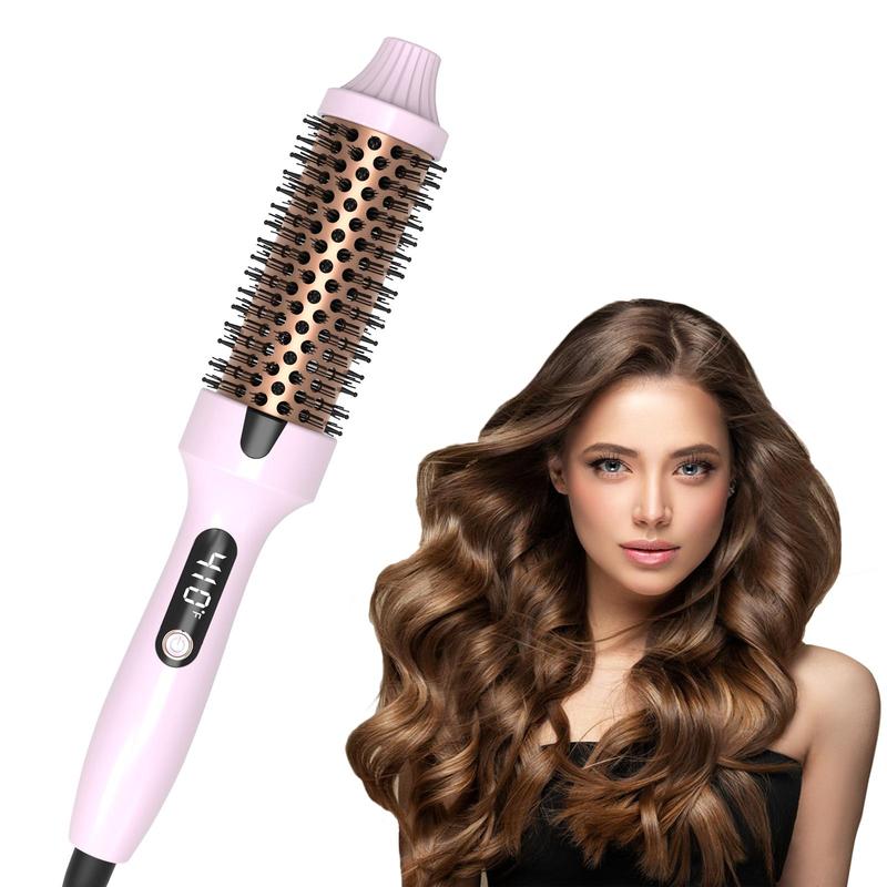 38mm PTC Heating Hair Curler Brush, Hair Styling Tool for Women & Girls, Curling Hair Iron, Hairdressing Tool for Home & Salon Use, Christmas