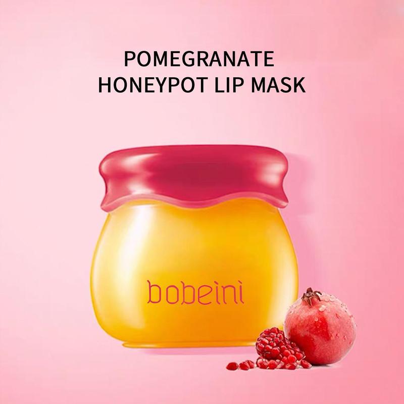 Honeypot Lip Mask, Honey Jar Design Comfort Moisturizing Lip Mask, Honey Lip Mask, Sleep Overnight Lip Mask for Lip Care, Hydrating Lip Mask