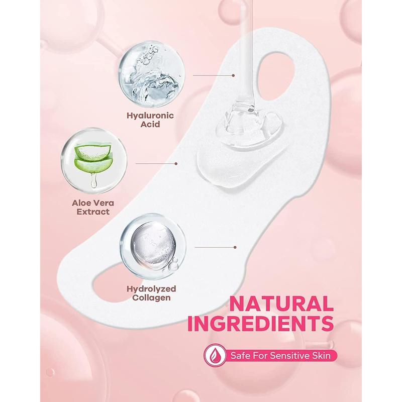 FairyFace V Line Lifting Mask, 5 Count Double Chin Reducer, Lifting Hydrogel Collagen Mask with Aloe Vera and Seaweed, Hydrating and Anti-aging, Creating a V-shaped Face Full of Vitality