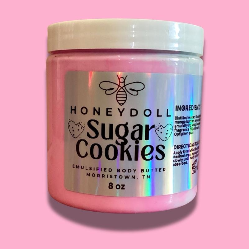 Sugar Cookies Emulsified Body Butter - Moisturizing and Scented - Body Care