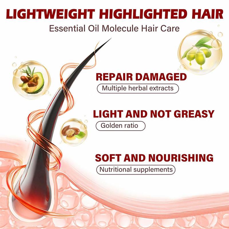 Hair Vitamin Capsule Serum, Hair Care Oil for Dry & Damaged Hair, Moisturizing Hair Care Product for Women & Men, Suitable for All Hair Types