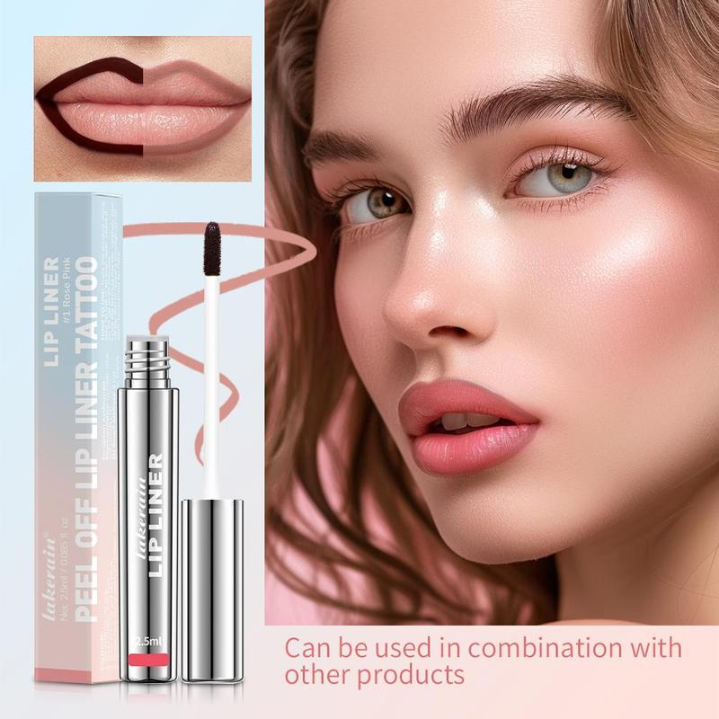 Peel-Off Lip Liner Tattoo, Long Lasting Waterproof Peel Off Lip Stain, Matte Vintage Contour LipStick, Makeup & Cosmetic, natural lip liner