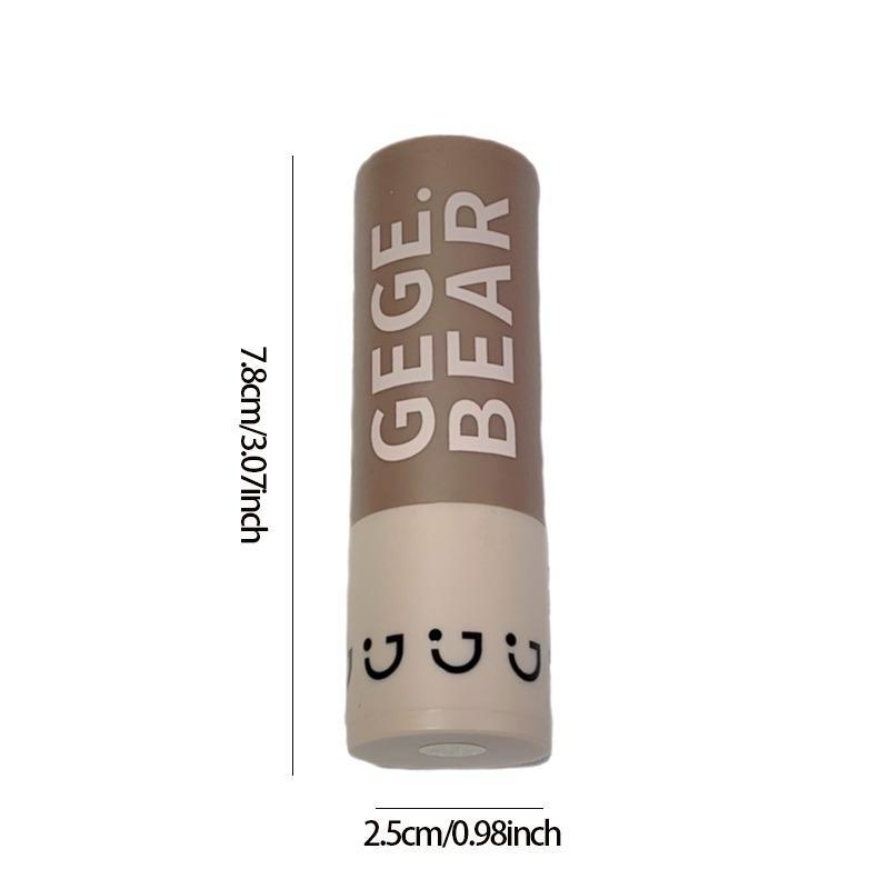 Gege Bear Hairline Contouring Shadow Powder Stick, Portable Natural Instant Hairline Contour Stick With Sponge Tip, Convenient to Use, Hair Makeup For Women