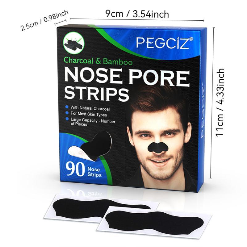 Men's Nose Pore Cleaning Patches, 2 Boxes Nose Pore Strips, Deep Cleansing Nose Strips, Gentle Skin Care Products for Men