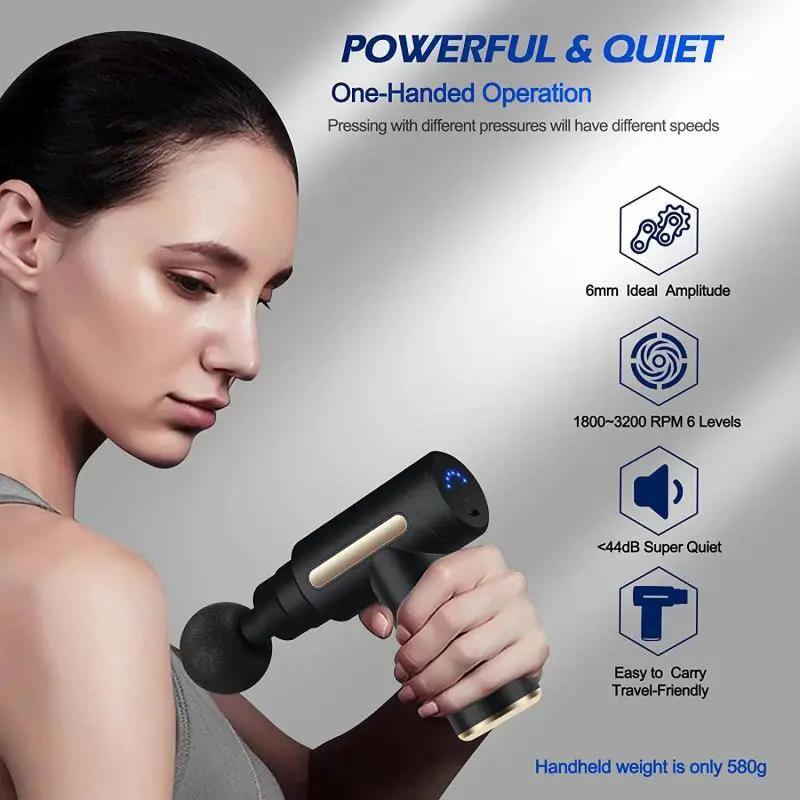 Quiet Massage Gun, Relieve Stress, Compact Design for On-the-Go Muscle Relaxation