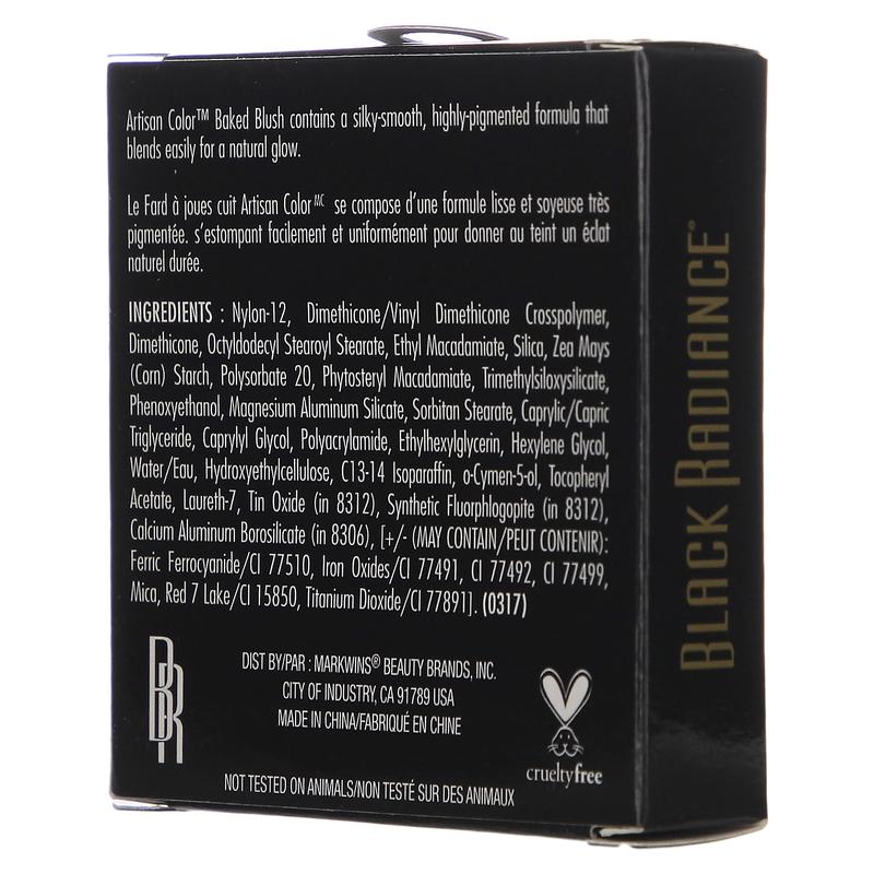 Black Radiance Artisan Color, Baked Blush, 8305 Warm Berry, 0.1 oz (3 g)