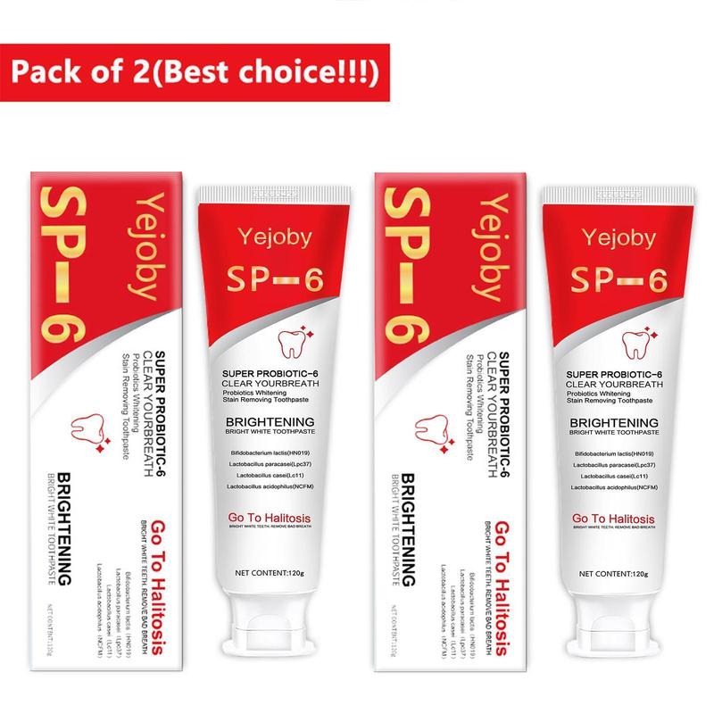 [+5$Get 2Pcs] Sp-6 Brighten Toothpaste,Probiotics Bright White Toothpaste,Sp 6 Toothpaste,Brighten Toothpaste Sp-6,Sp-6 Probiotics Brighten Toothpaste,Fresh Breath