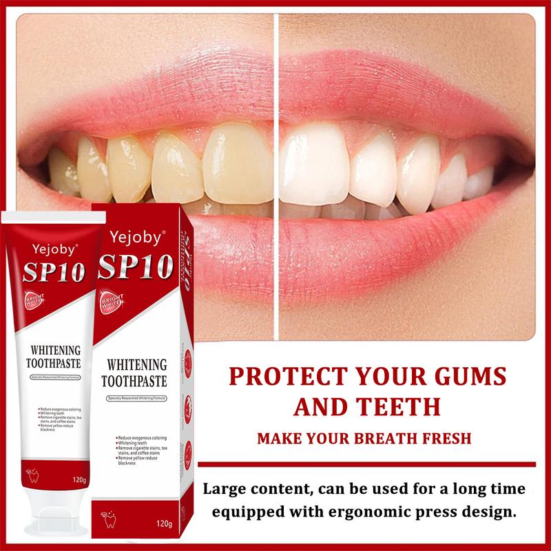 [90% People Choose] SP-10 whitening Toothpaste, Super sp10 brightening Oral probiotic, sp 10 Bright White Toothpaste for Stain Removing, Fresh Breath & Teeth Health Whitening Solution Effect is better than SP-7 and SP-8,SP-6 SP-4 sp-6 sp8 sp6 sp4 SP-10